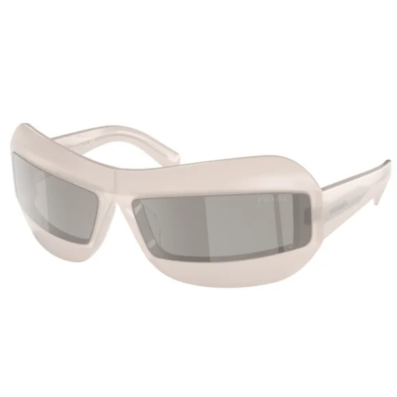 NEW PRADA UNISEX SUNGLASSES PR30YS 13D2B0 WHITE GREY PRADA EYEWEAR SPR 30Y NEW PR30YS PRADA PR 30YS 13D2B0 UNISEX WHITE PR 30YS SILVER  main image 2